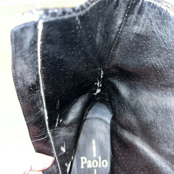 Linea Paolo black leather pointed toe bootie size 8.5 - Picture 7 of 12